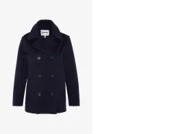  navy blue double-breasted wool-blend pea coat from the brand "Liz Lisa Doll