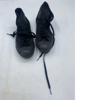 Black Converse high-top shoes
