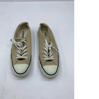 vintage Converse All Star Chuck Taylor low-top sneakers in beige canvas. 