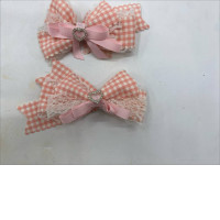 Set of 2 Pink hair clip for women 