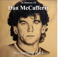 Dan McCafferty - No Turning Back – In Memory Of Dan McCafferty Vinyl Dan McCafferty - No Turning Back – In Memory Of Dan McCafferty Vinyl