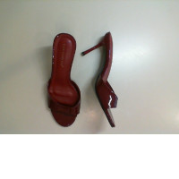 Red patent leather ladies shoes