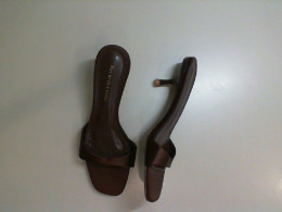 Brown satin ladies shoes Brown satin ladies shoes