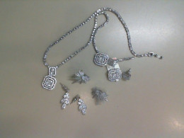 Jewelry, Earrings 3 couples and Necklace Set