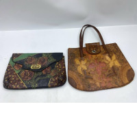 Set of 2 leather bag