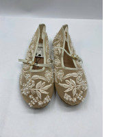 Zara Embroidered Ballet Flats