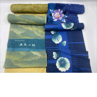 Set of 4 Japanese silk roll 