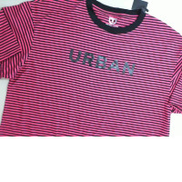 Pink striped T-shirt