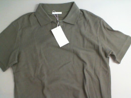 Green men's polo shirt