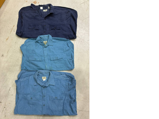 Set of three denim shirts Set of three denim shirts