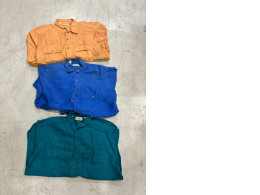 a set of three denim shirts