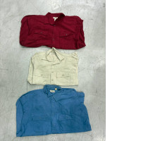 a set of three denim shirts