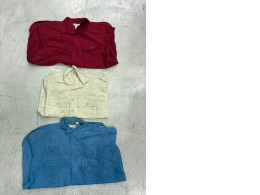 a set of three denim shirts