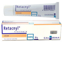 Retacnyl Cream Tretinoin 0.025% 30g set of five