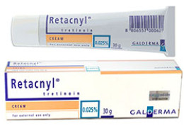 Retacnyl Cream Tretinoin 0.025% 30g set of five