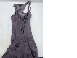 Women's dark grey one-shoulder short dress