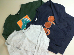 Set of 3 warm long-sleeved sweatshirts for children