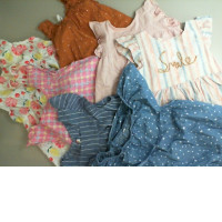 Set of 7 children's summer dresses