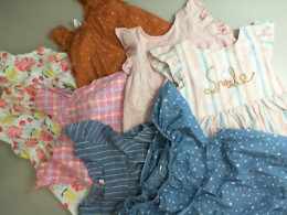Set of 7 children's summer dresses
