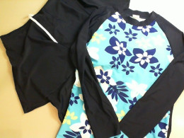 Women's swimsuit, pants and long-sleeved jacket