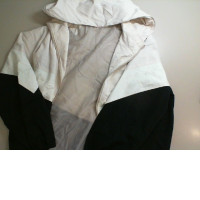 Men's windbreaker, black and white