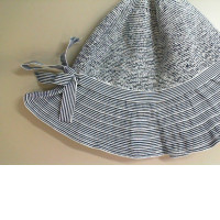 Gray women's panama hat