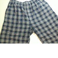 Men's plaid fabric shorts