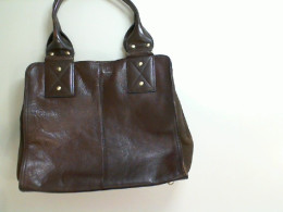 Large brown bag, leatherette