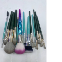 Set of makeup brushes.  