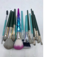 Set of makeup brushes.  