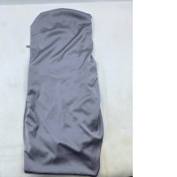 Women's gray long strapless dress