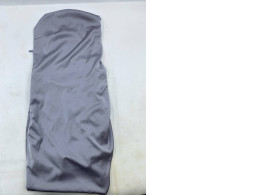 Women's gray long strapless dress