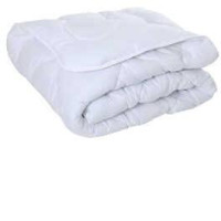 White synthetic padding blanket