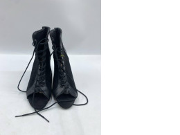  Bakers Lyndee black lace ankle booties. 