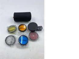 Set of Polaroid lens filters and accessories included with Polaroid cameras 