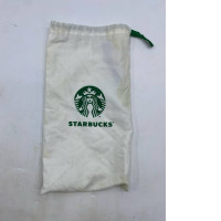  white Starbucks dust bag.  