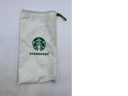 white Starbucks dust bag. white Starbucks dust bag.