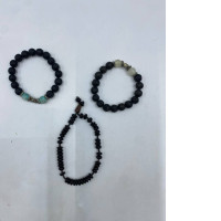Set of 3 Black beaded bracelet Set of 3 Black beaded bracelet