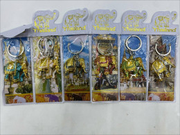 Set of 6 Thai elephant keychain