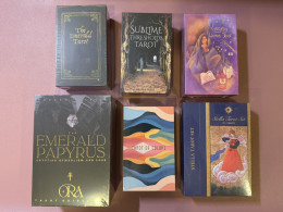 1x Stella's Tarot (Japan) Box Set 1x The Emerald Tarot 1x The Emerald Papyrus Tarot 1x Tarot of Colors 1x Sublime Tarot 1x Everyday Women Tarot 1x Stella's Tarot (Japan) Box Set 1x The Emerald Tarot 1x The Emerald Papyrus Tarot 1x Tarot of Colors 1x Sublime Tarot 1x Everyday Women Tarot