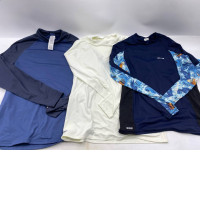 Set of 3 Long-sleeved round neck workout shirt 