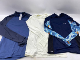 Set of 3 Long-sleeved round neck workout shirt 