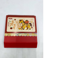 Red desk calendar 
