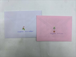 Set of 2 Happy New Year 2026 postcard 