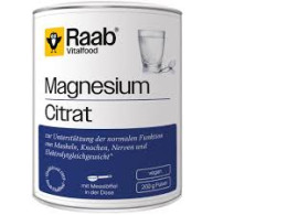 Raab Vitalfood® Magnesiumcitrat Pulver 200 g 