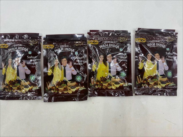 Set of 4 Heeral Wah India Sabut Meat Masala Seasoning Powder Set of 4 Heeral Wah India Sabut Meat Masala Seasoning Powder