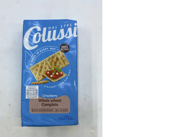 Colussi Whole Wheat Complets Crackers.250g Colussi Whole Wheat Complets Crackers.250g