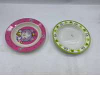 Set of 2 plastic plate 