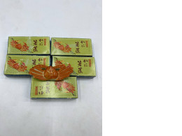 Set of 5 Glass coaster in the shape of a crab, Japanese.