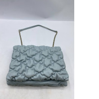 Light blue quilted shoulder bag from Zara.